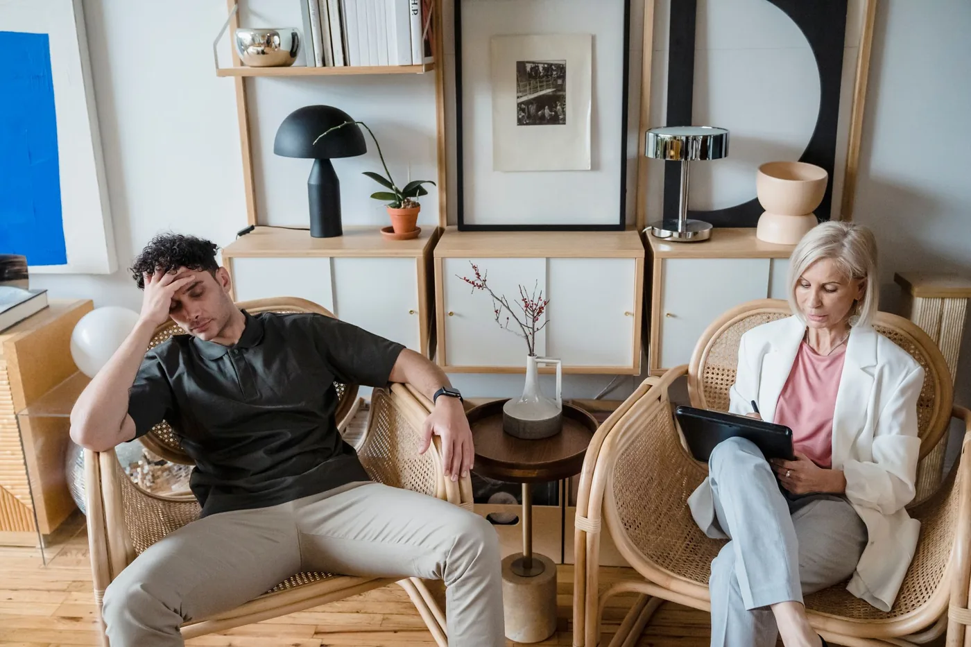 Consultation chez une therapeute